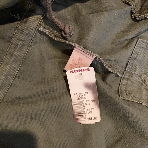 New army green jacket with stones size xl juniors. - Picture 4 of 4